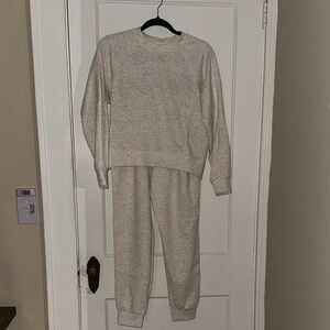 Cozy Cream Sweatshirt and Joggers Set